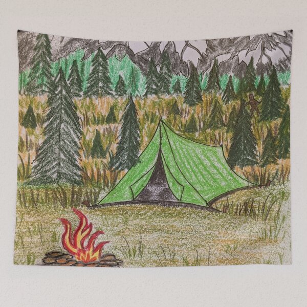 Item preview, Camping in Big Foot Territory designed and sold by Matt Starr Fine Art .