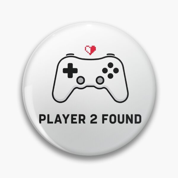Item preview, Player 2 Found – Gamer Couple Valentine Design designed and sold by TroikaLabs.