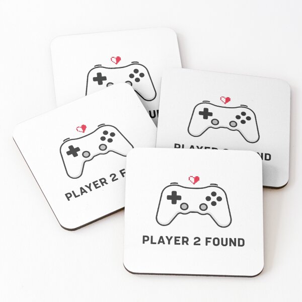 Item preview, Player 2 Found – Gamer Couple Valentine Design designed and sold by TroikaLabs.