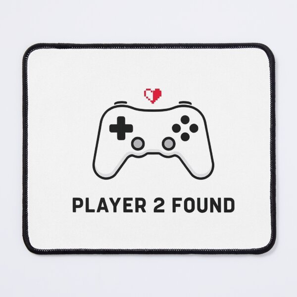Item preview, Player 2 Found – Gamer Couple Valentine Design designed and sold by TroikaLabs.
