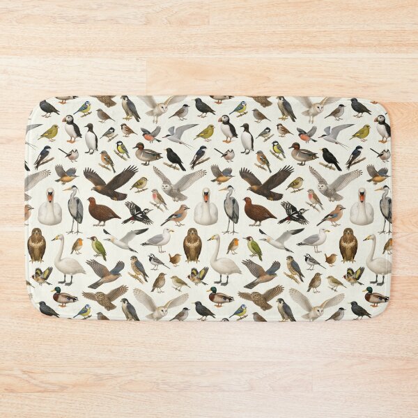 Item preview, Birds of British Isles Retro Ornithology Identification Chart designed and sold by kakarikihill.