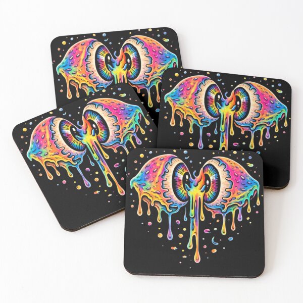 Item preview, Twin Rainbow Melt DJ Eye – EDM Festival Psy Art designed and sold by House-of-Roc.