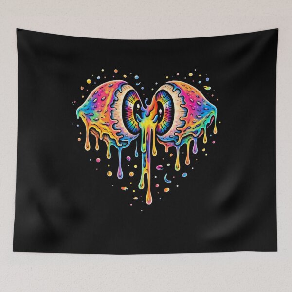Item preview, Twin Rainbow Melt DJ Eye – EDM Festival Psy Art designed and sold by House-of-Roc.