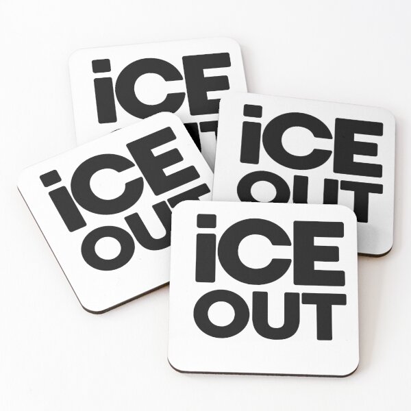 Item preview, ICE OUT – Minimal Protest Statement Typography Design designed and sold by LEOdesignerArt.