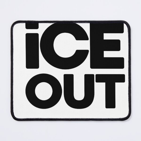 Item preview, ICE OUT – Minimal Protest Statement Typography Design designed and sold by LEOdesignerArt.