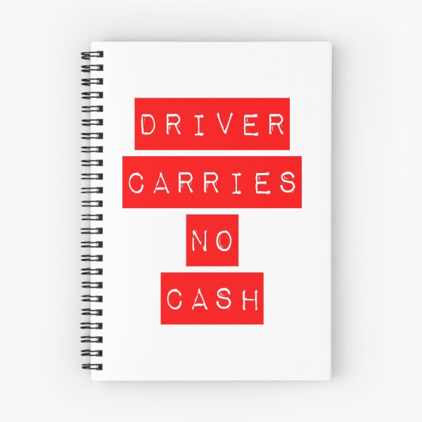 Item preview, Driver Carries No Cash Red designed and sold by Normbot2000.