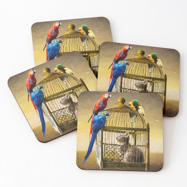 Item preview, Parrots Guards and Criminal Cat designed and sold by Alpha Omega Shop.