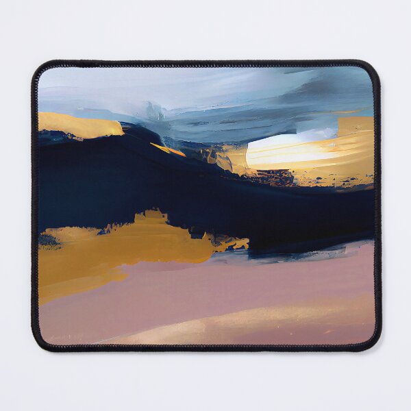 Item preview, Aqua, Pink-Mauve, And Golden Hues Sunset Abstract designed and sold by DEC02.