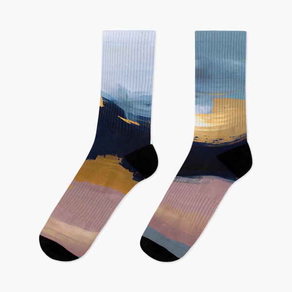 Item preview, Aqua, Pink-Mauve, And Golden Hues Sunset Abstract designed and sold by DEC02.