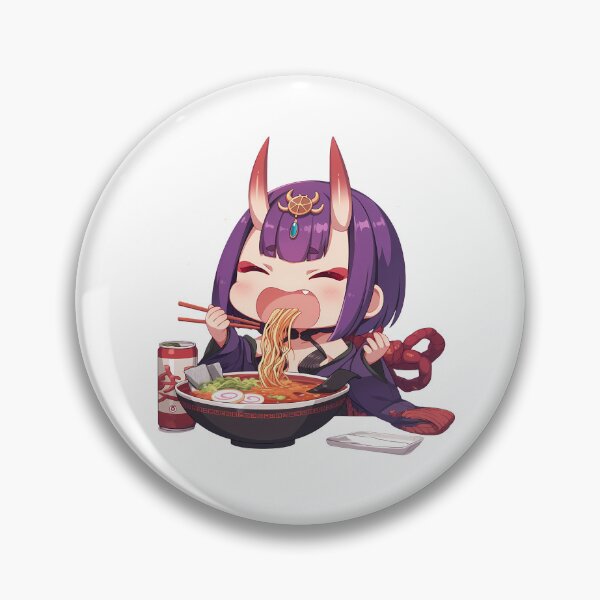 Item preview, Shuten Douji Fate Grand Order Chibi Ramen Horns Kawaii Sparkles designed and sold by mildaclairmo.