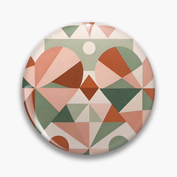Item preview, Geometric Grid Art - Mid Century Modern Abstract with Blush Pink Sage Green & Terracotta - Scandinavian Graphic Print designed and sold by designsbyshella.