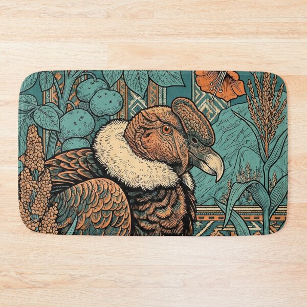 Item preview, Majestic Andean Condor Among Flowers and Native Corn designed and sold by HANANTI.