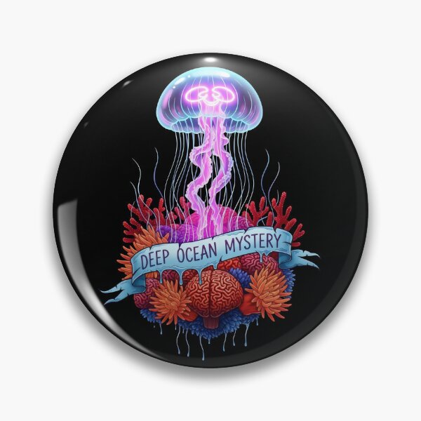 Item preview, Jellyfish Coral Art – Deep Ocean Mystery, Marine Biology Conservation Bioluminescent Design designed and sold by Luminari Creations.