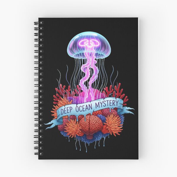 Item preview, Jellyfish Coral Art – Deep Ocean Mystery, Marine Biology Conservation Bioluminescent Design designed and sold by Luminari Creations.
