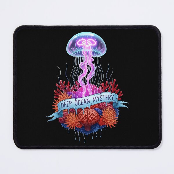 Item preview, Jellyfish Coral Art – Deep Ocean Mystery, Marine Biology Conservation Bioluminescent Design designed and sold by Luminari Creations.