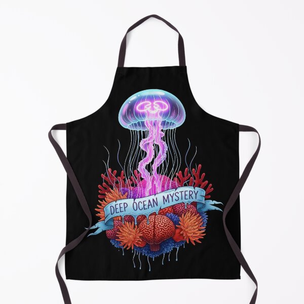 Item preview, Jellyfish Coral Art – Deep Ocean Mystery, Marine Biology Conservation Bioluminescent Design designed and sold by Luminari Creations.