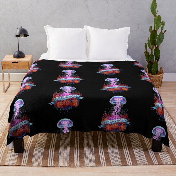 Item preview, Jellyfish Coral Art – Deep Ocean Mystery, Marine Biology Conservation Bioluminescent Design designed and sold by Luminari Creations.