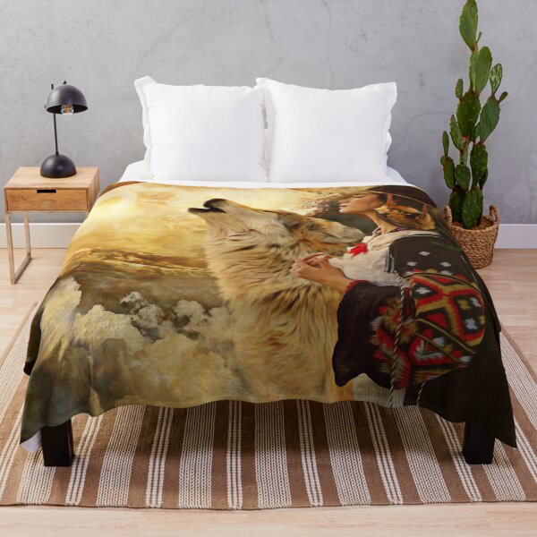 Item preview, Native Warrior Princess Homeland Defense Cry of the Wolf designed and sold by Alpha Omega Shop.