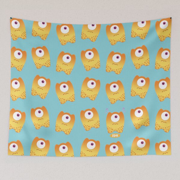 Item preview, Nolo IDK Pattern – Confused Funny Monster | Akronimons designed and sold by Lumiline Creative.