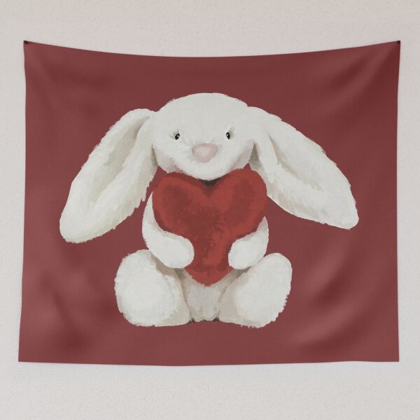 Item preview, A rabbit holding a heart designed and sold by fidelio8913.