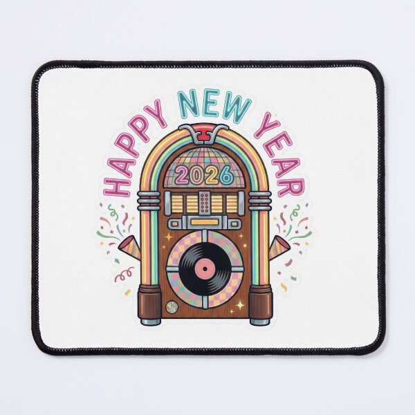 Item preview, Happy New Year 2026 Retro 70s Groovy Vintage Style designed and sold by ArtzyFlow.