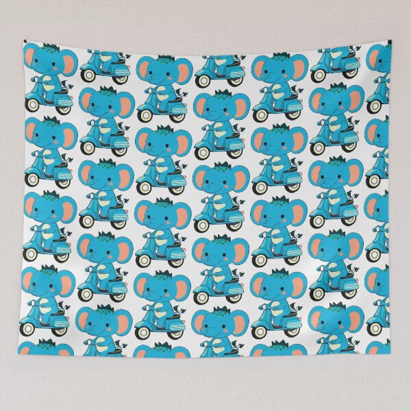 Item preview, Elephant on bike designed and sold by GUNAPRIYAA.