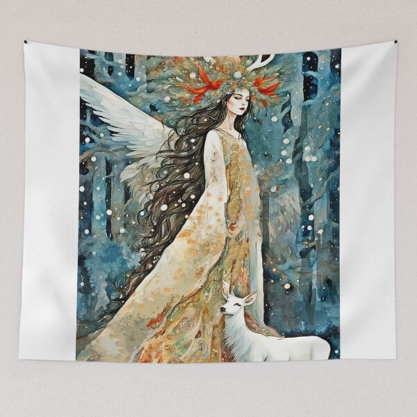 Item preview, Winter Court: Antlered Snow Queen designed and sold by FaerieFusion.