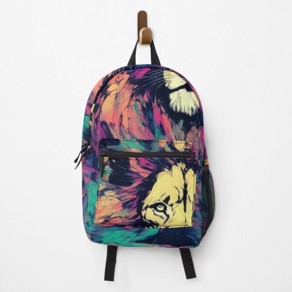 Item preview, Colorful Lion Spirit – Abstract Lion Art Illustration designed and sold by M22--.