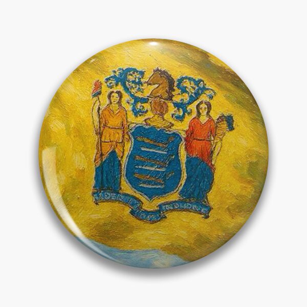 Item preview, New Jersey State Flag designed and sold by TinCatOutPost.
