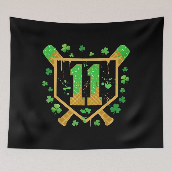Item preview, 11th Birthday Baseball Shamrock Shirt designed and sold by KIROSALS.