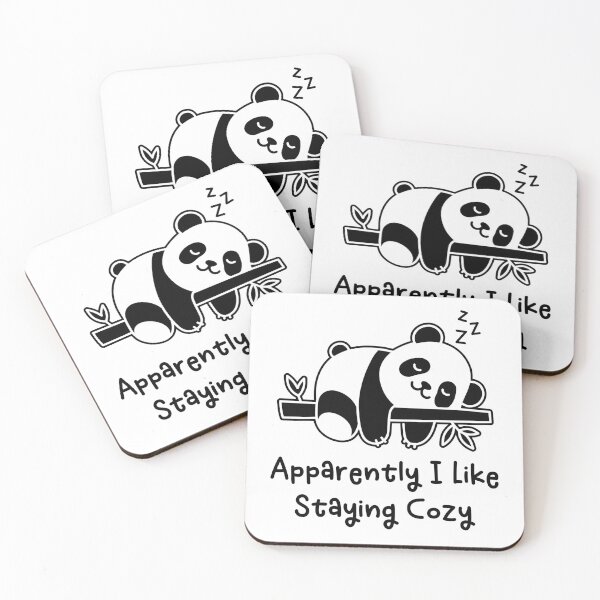 Item preview, Apparently I Like Staying Cozy Funny Relaxed Panda Bear Nap Lover designed and sold by gunaone-design.