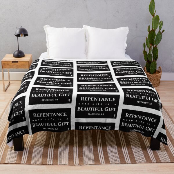 Item preview, repentance unto life is a beautiful gift matthew 3:8 designed and sold by OCD_JESSICA.