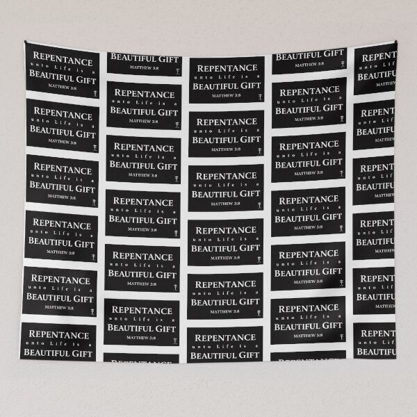 Item preview, repentance unto life is a beautiful gift matthew 3:8 designed and sold by OCD_JESSICA.