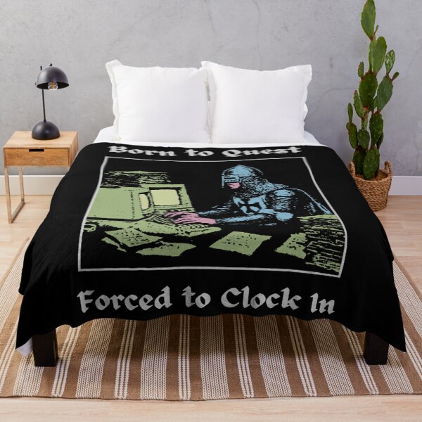Item preview, Born To Quest Forced To Clock In designed and sold by RG786.