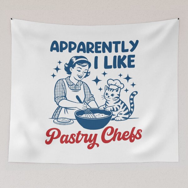 Item preview, Apparently I Like Pastry Chefs Funny Pastry Cat Baker Baking Lover designed and sold by gunaone-design.