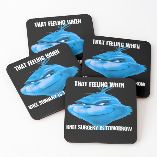 Item preview, Funny That Feeling When Knee Surgery Is Tomorrow Meme T-Shirt designed and sold by VillociShop.