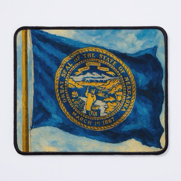 Item preview, Nebraska State Flag designed and sold by TinCatOutPost.