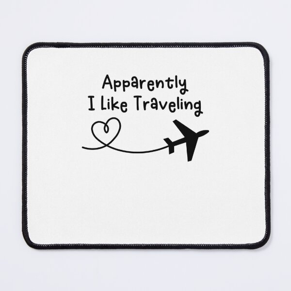 Item preview, Apparently I Like Traveling Funny Airplane Heart Frequent Flyer Traveling World Traveler designed and sold by gunaone-design.