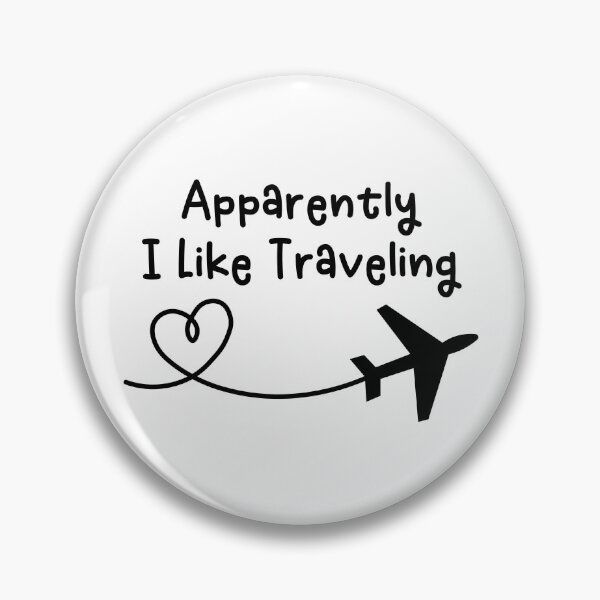 Item preview, Apparently I Like Traveling Funny Airplane Heart Frequent Flyer Traveling World Traveler designed and sold by gunaone-design.