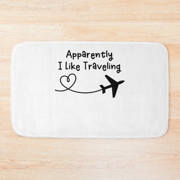 Item preview, Apparently I Like Traveling Funny Airplane Heart Frequent Flyer Traveling World Traveler designed and sold by gunaone-design.