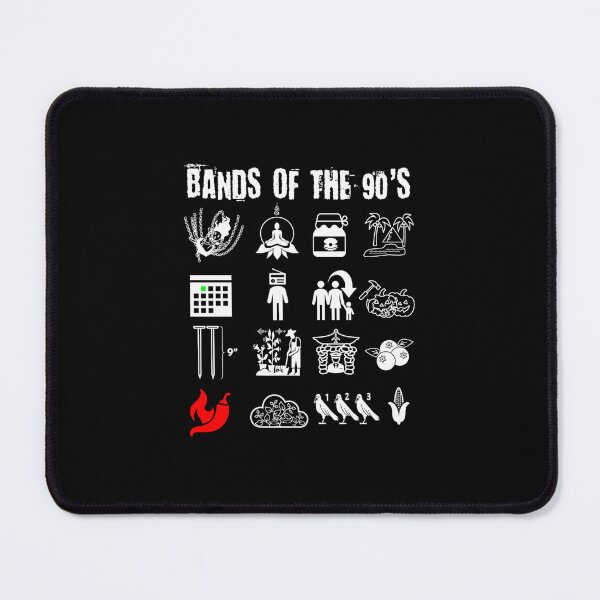 Item preview, Funny Nerdy Iconic Alternative Rock Bands Of The 90S  designed and sold by ShelleyEaston.