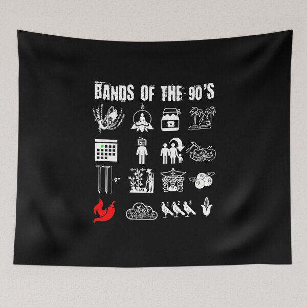 Item preview, Funny Nerdy Iconic Alternative Rock Bands Of The 90S  designed and sold by ShelleyEaston.