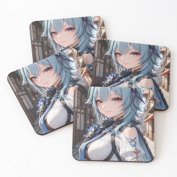 Item preview, Eula Genshin Impact Side View Stroll On City Street designed and sold by mildaclairmo.