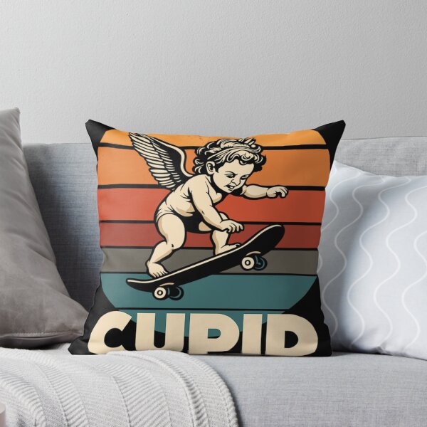 Item preview, Funny Cupid Stunt Spoonerism Skateboard Angel Skater designed and sold by Rajzone.