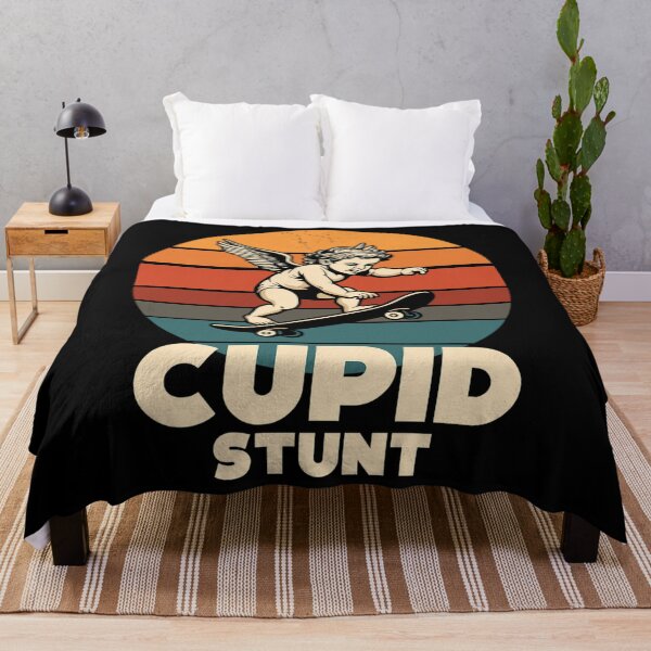 Item preview, Funny Cupid Stunt Spoonerism Skateboard Angel Skater designed and sold by Rajzone.