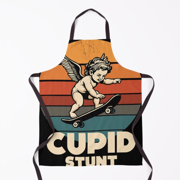 Item preview, Funny Cupid Stunt Spoonerism Skateboard Angel Skater designed and sold by Rajzone.