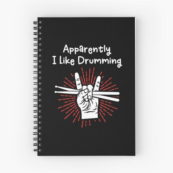 Item preview, Apparently I Like Drumming Funny Drummer Hand Rock Music Lover designed and sold by gunaone-design.