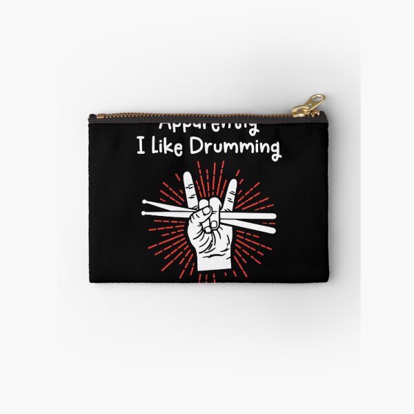Item preview, Apparently I Like Drumming Funny Drummer Hand Rock Music Lover designed and sold by gunaone-design.