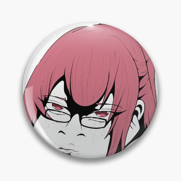 Item preview, Pouty Nerd Girl – Cute Angry Anime Sticker designed and sold by kiurfi.