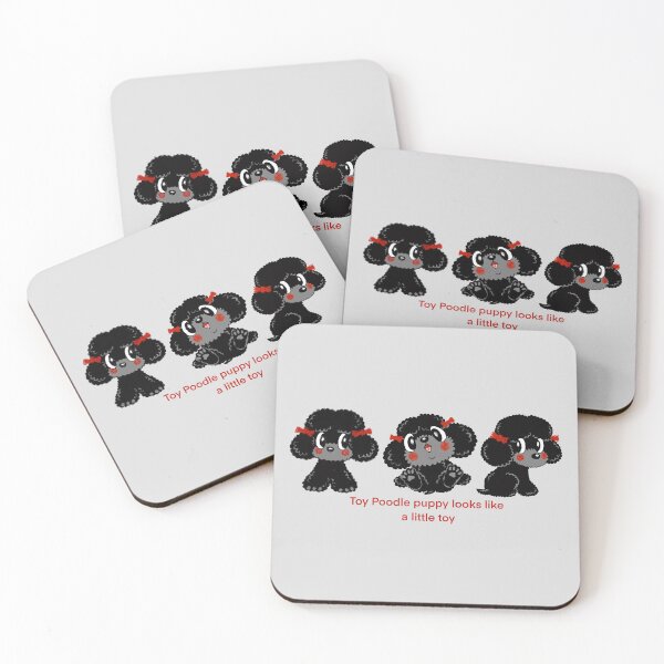 Item preview, Three Black Toy Poodles designed and sold by Toru Sanogawa.